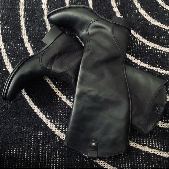 KENNETH COLE NEW YORK | BLACK LEATHER RIDING BOOK | EUC | SZ10 - Picture 10 of 14